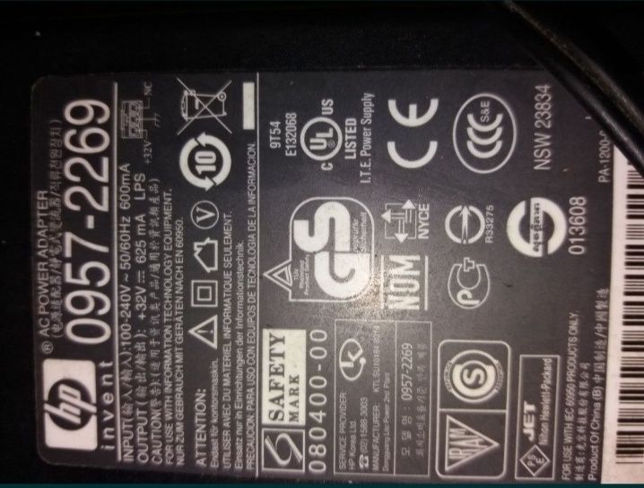 Incarcator alimentator imprimanta hp 32 și 16v