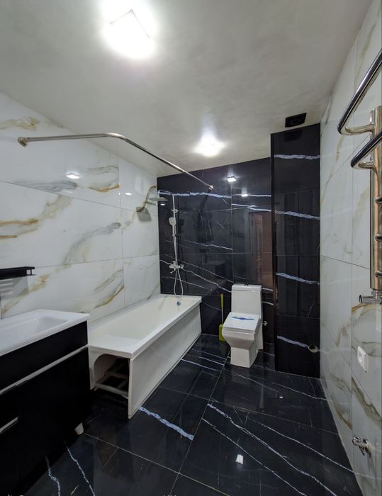 Новостройка ЖК Салом 45м2
2/5/9
Евроремонт. 
45м2
600$ депозит 200$Нов