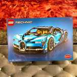 Lego Bugatti chiron albastru