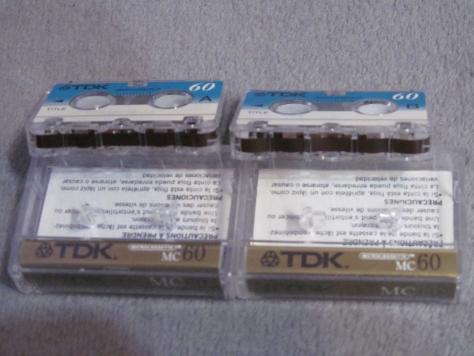microcasete TDK de 60 min lot de 2 bucati , muzica