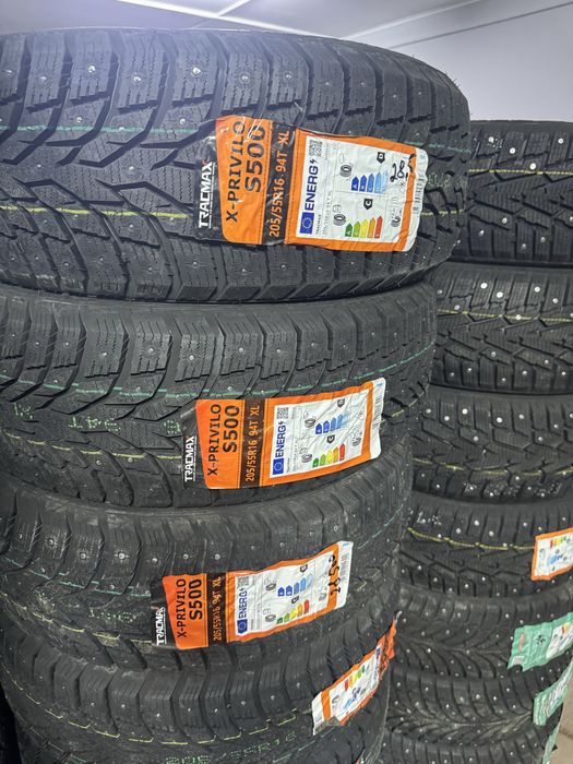 Шины новые шипы зима 205/55 R16 покрышки резина колеса