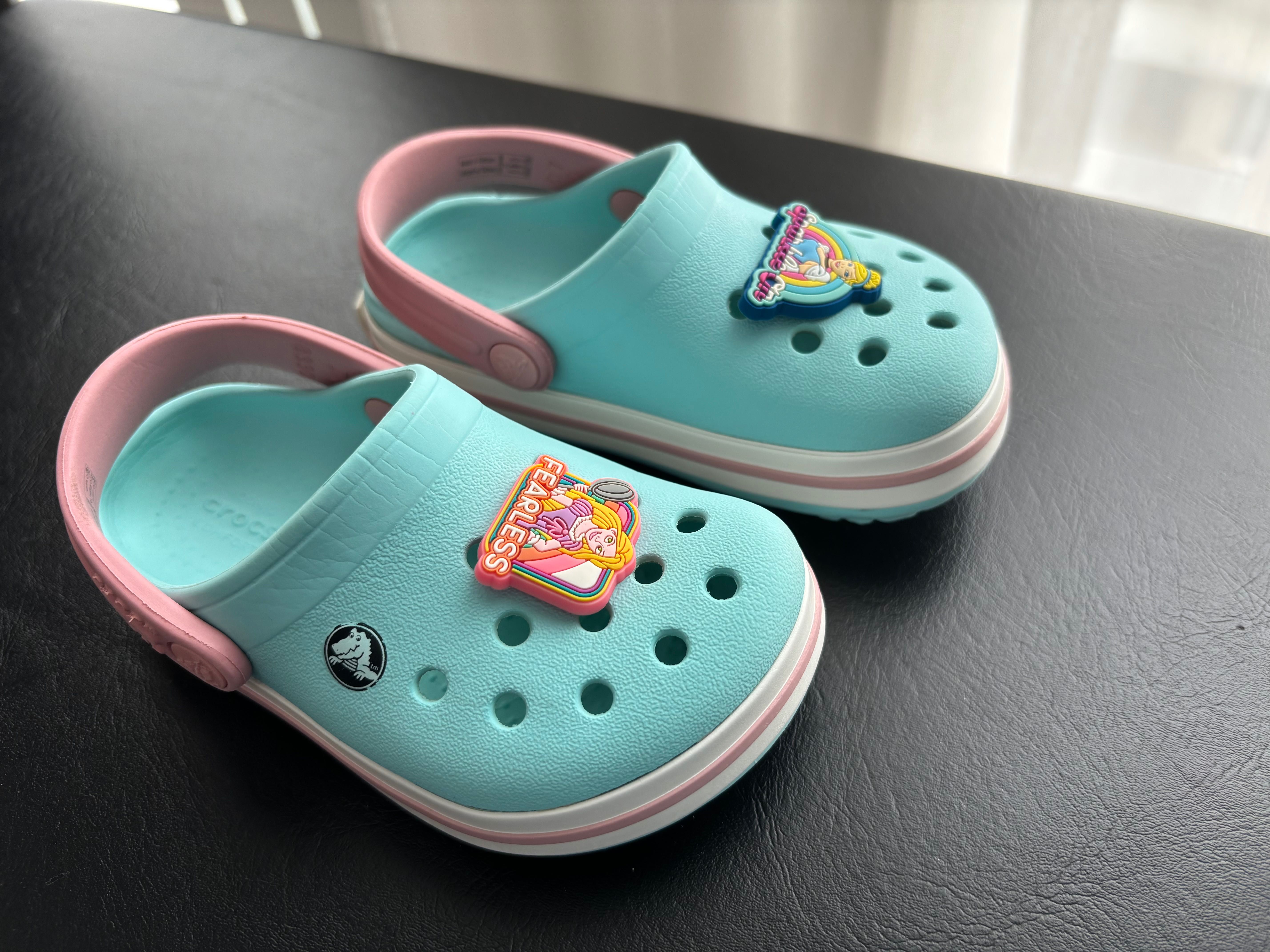 Crocs на девочку, оригинал, размер С7 (примерно 23-24)