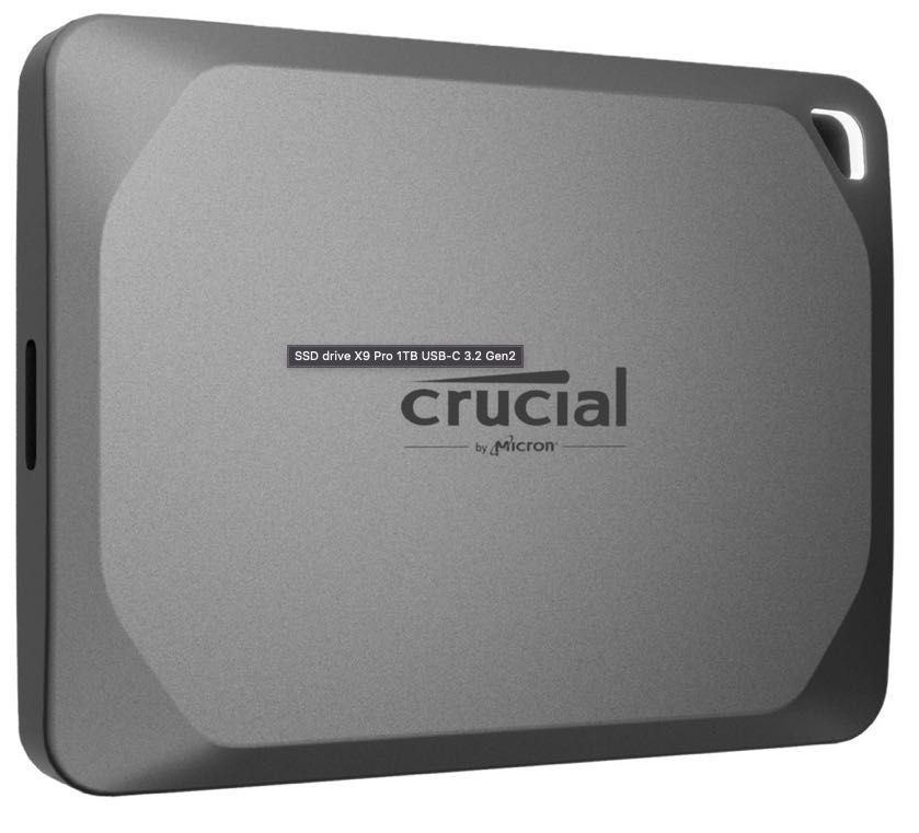 SSD Extern Crucial SSD drive X9 Pro 1TB USB-C 3.2