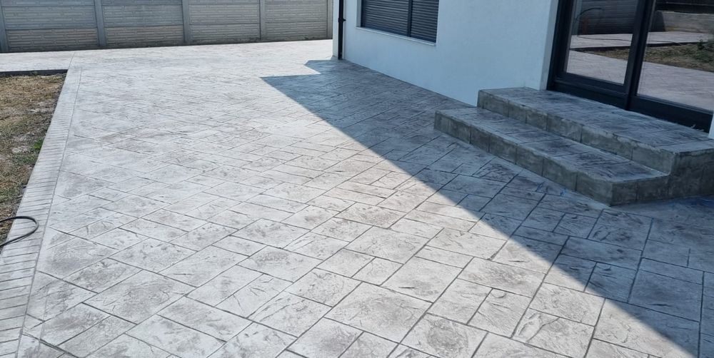 Beton amprentat  decorativ