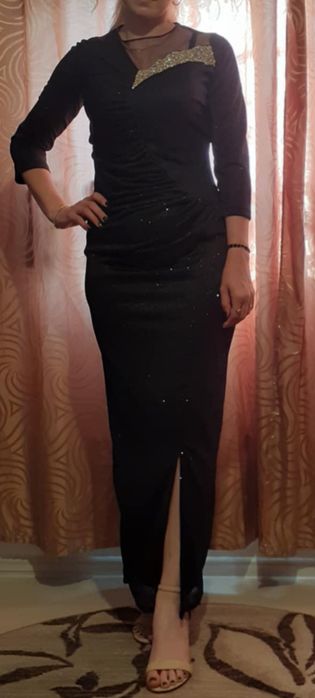 Rochie neagra cu sclipici S
