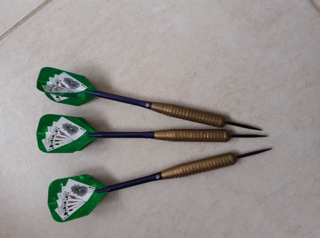 Sageti darts profesionale cu varf de otel metal tungsten 26 gr