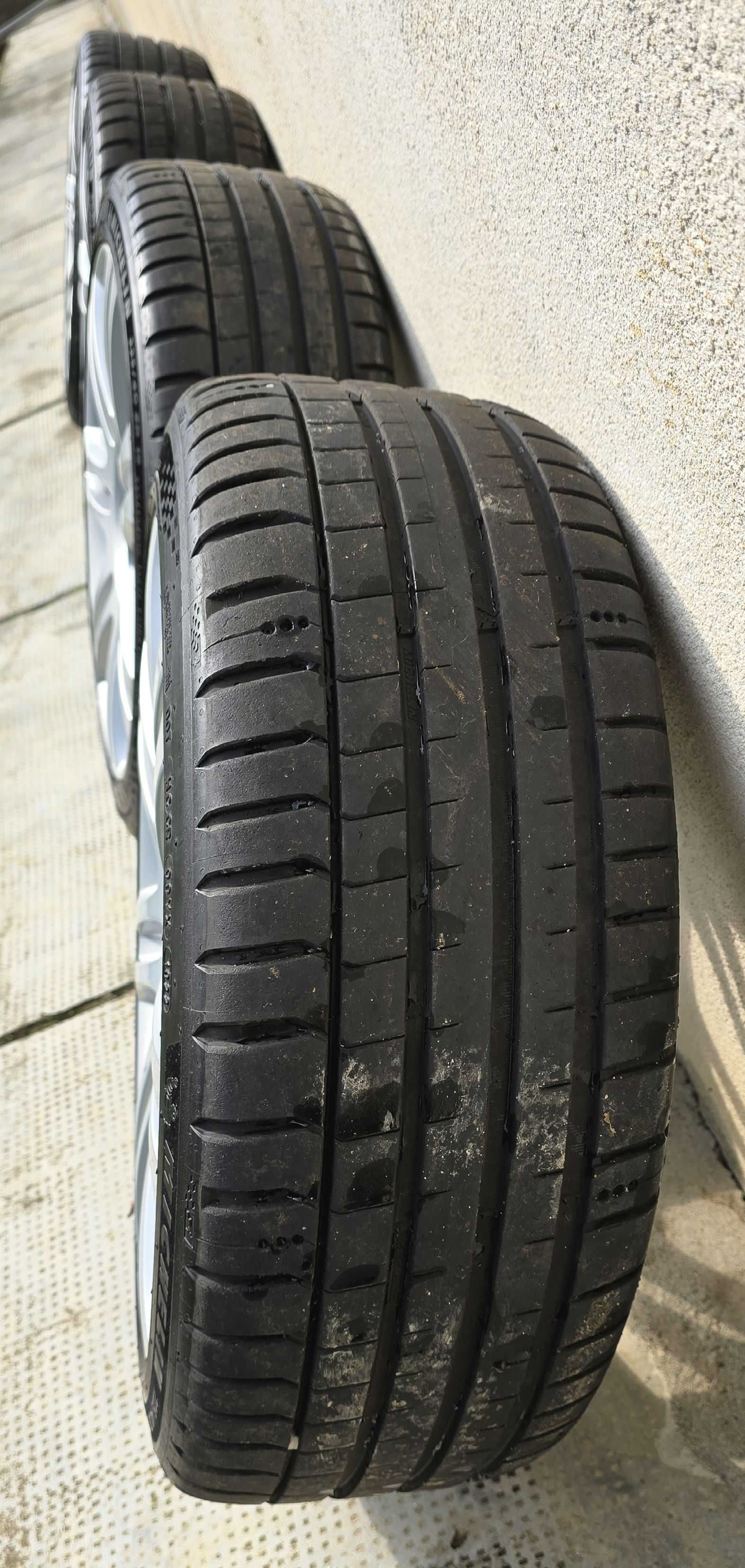 Set 4 Jante 7,5Jx18 cu anvelope Michelin Pilot Sport 5 - 225/40 ZR18 !