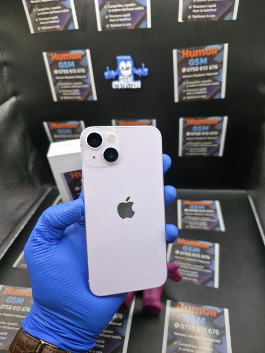 iPhone 14 / Purple / 128GB / 100% / Garantie / Posibilitate Rate