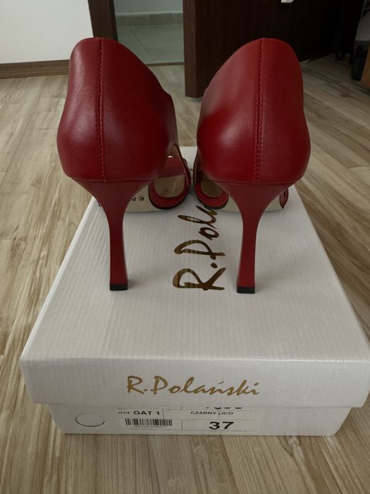 Обувки на ток естествена кожа