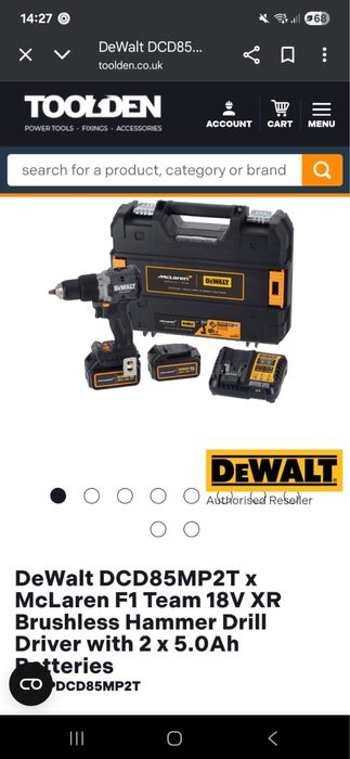Dewalt editing limitata  dewalt meclareen