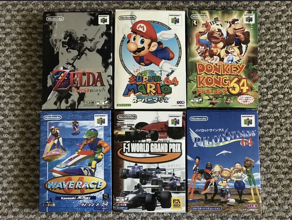 Картриджи Nintendo 64 (NTSC-j)