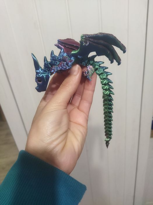 3D принтирано драконче с крила