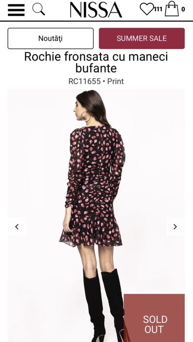 Rochie Nissa revelion Crăciun