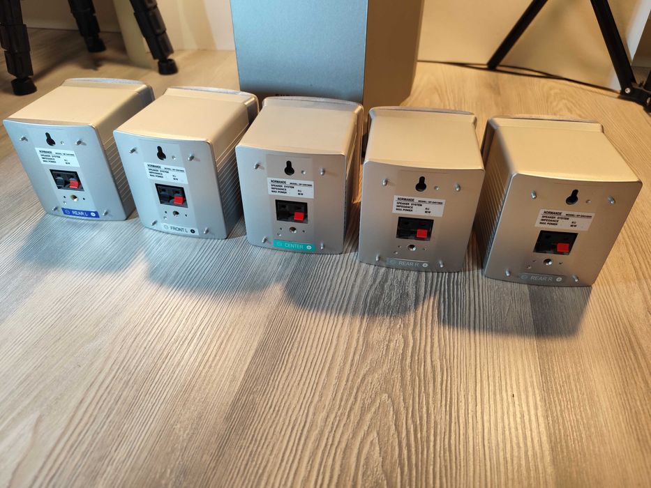 Boxe difuzoare cu subwoofer 5.1 5+1 Normadie 8ohm sateliti aluminiu