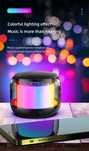 Boxa portabila Bluetooth Subwoofer LED fără fir, Surround, Multicolor