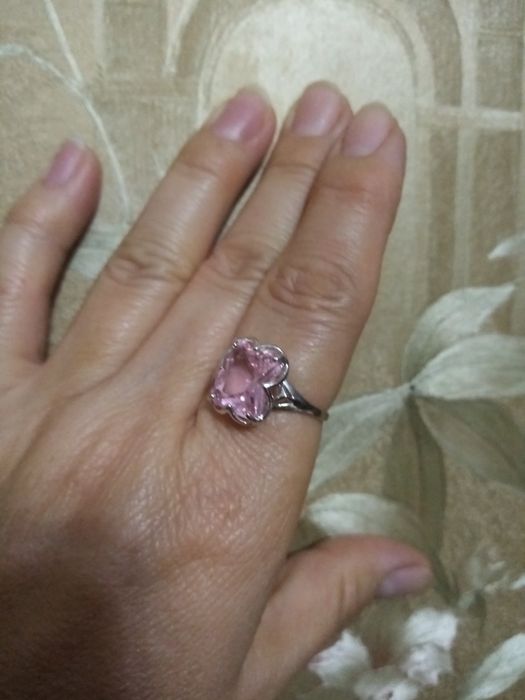 Свое серебрянное кольцо размер 19-19,5