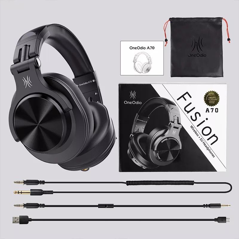 Безжични слушалки OneOdio Fusion A70,BT 5.2, 6.35/3.5 Jack, 72 ч. Play