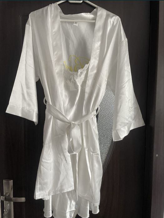 Set Halat si Rochie de noapte Bride marime L