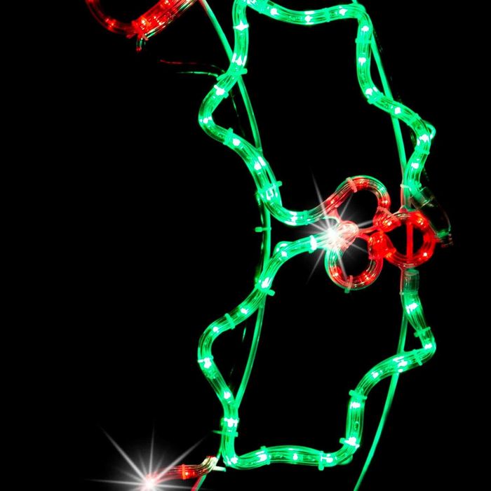 Лед Led светлинен надпис кръгла Весела коледа Merry Christmas