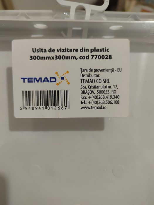 Ușiță vizitare plastic