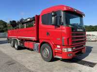 camion Scania 114 380 macara Hiab