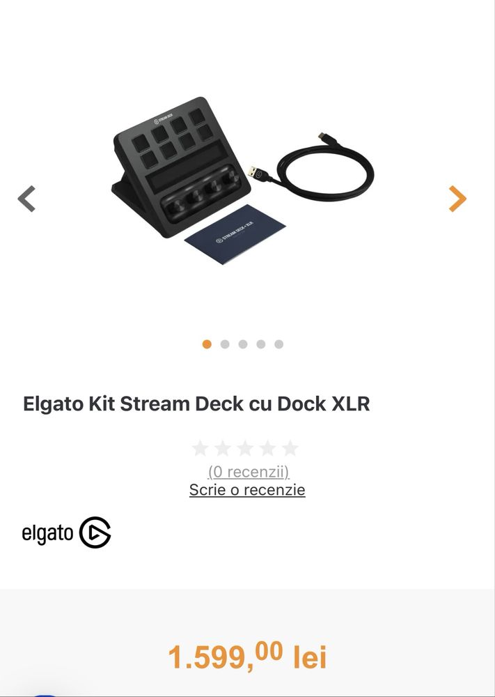 Elgato STREAM DECK cu dock XLR nou