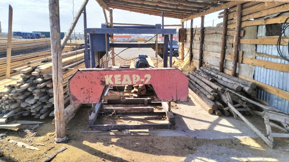 Пилорама Кедр 2. Жұмыс істеп тур жағдайы Зор