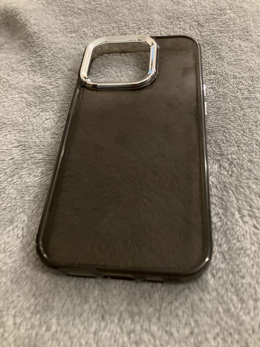 Case Iphone 14pro калъф / кейс за айфон черен полу прозрачен