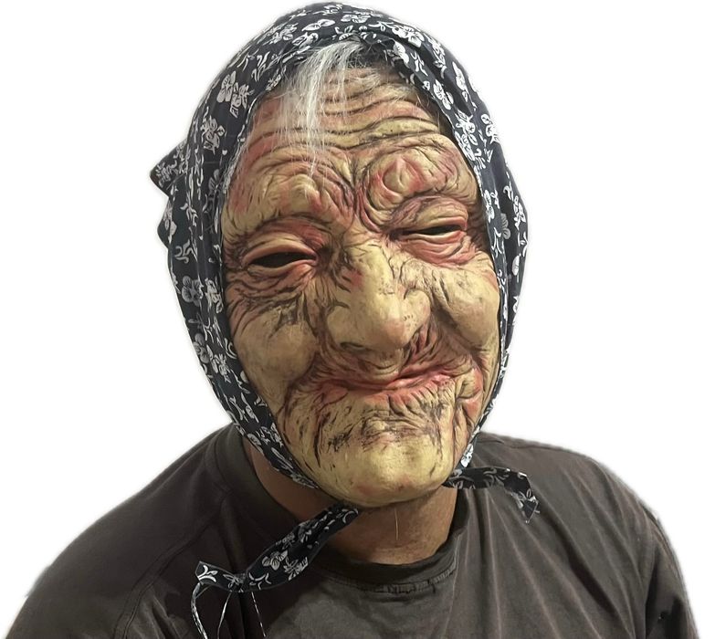 Кукерска Гумена Маска на баба Гумени маски монахиня