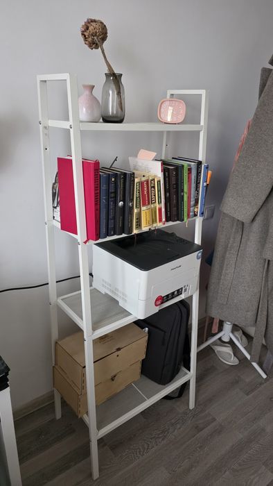 Стеллаж металлический белый