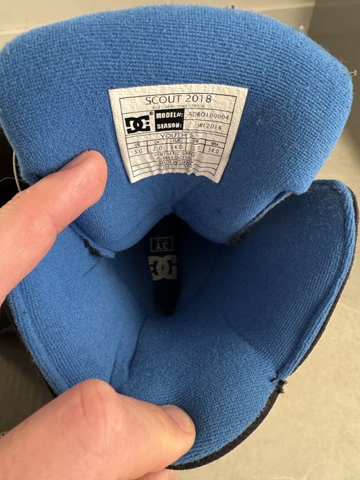 boots snowboard copii DC marime 34, 22 cm cu BOA