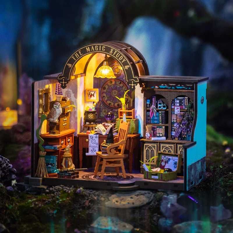 Миниатюрна къщичка: The Magic Study – DIY комплект за хоби и декорация