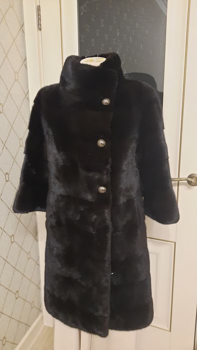 Шуба норковая,  скандинавский мех. Размер 42.