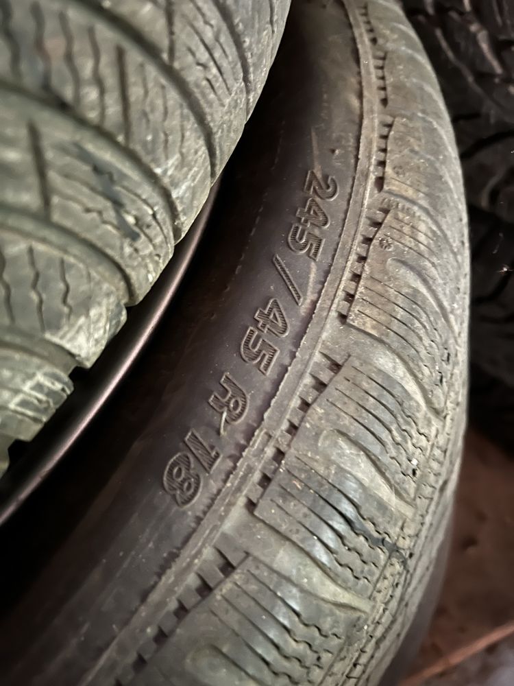 Jante+cauciucuri (roti) iarna bmw 245/45 R18 seria 5,6 f10 f06