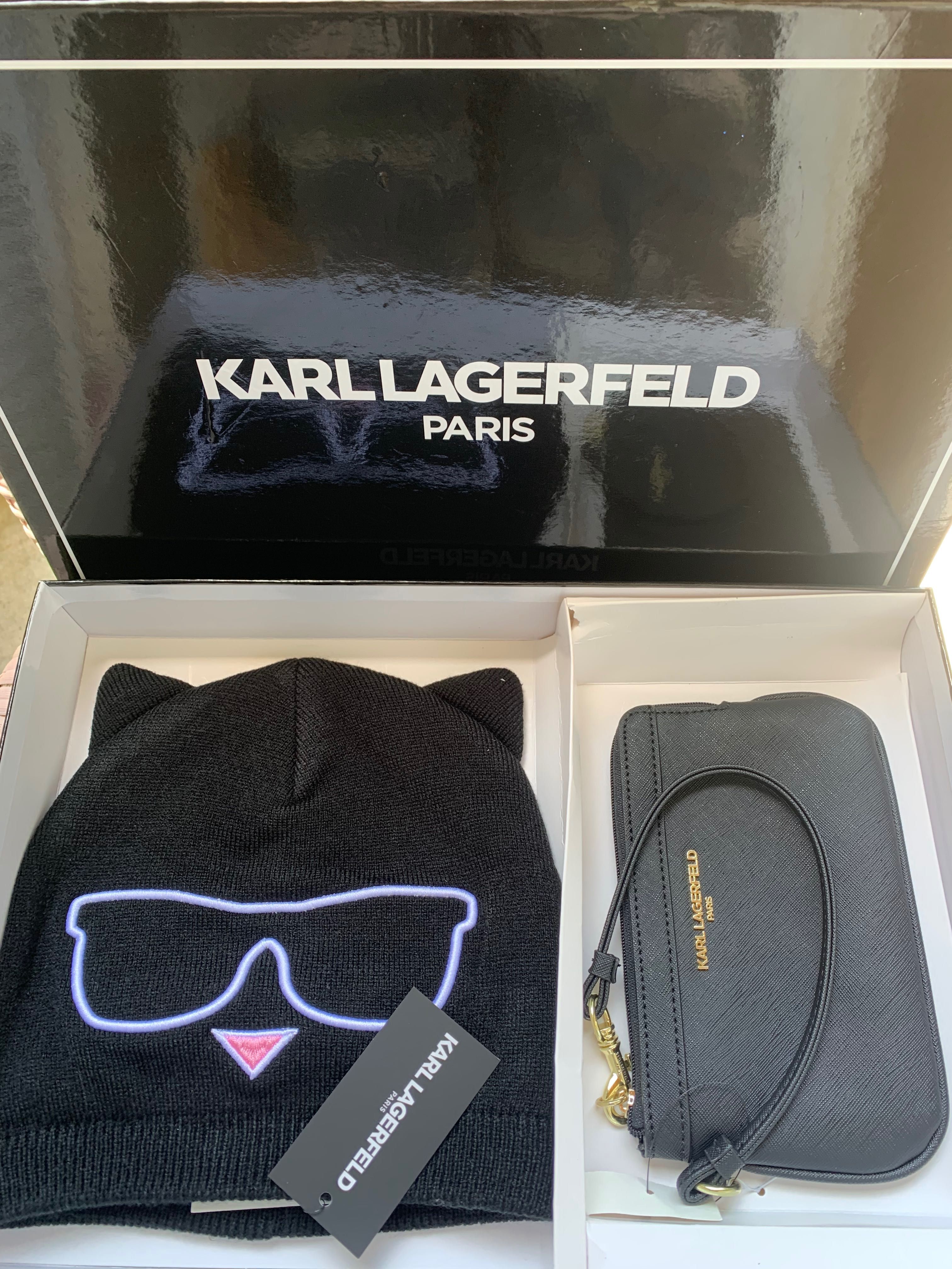 Чанта и шапка Karl Lagerfeld Duo