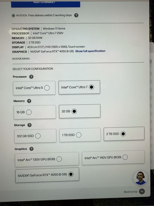 Laptop sigilat Hp OmniBook 7 17” 32gb 2tb Nvidia Geforce RTX 4050 6gb