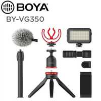 BOYA BY-VG350 Vlogger Kit cu microfon BY-MM1+, Lampa Led, Mini trepied