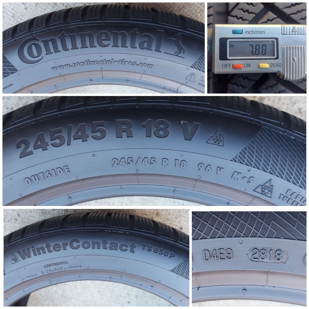 O bucată 275/245 45/40 R18 M+S iarnă - una Pirelli Continental