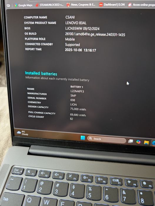 Lenovo Ideapad 5 PRO 14IRH8 I7-13700H, RTX 3050 6GB, 120HZ, 16gb RAM