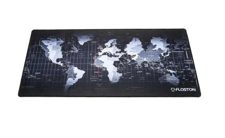 Mousepad Gaming Floston World Map (900x400x3mm, Margini Cusute) - NOU!