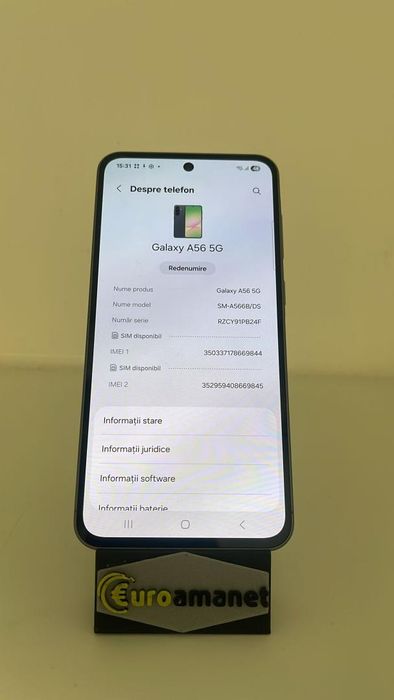 Telefon mobil Samsung Galaxy A56, Dual SIM, 8GB RAM, 128GB, 5G -A-