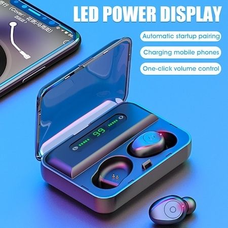 Безжични Слушалки F9 Earbuds tws handsfree bluetooth android iphonе