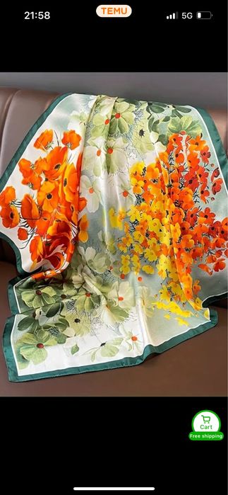 Стилен шал 70/70 см