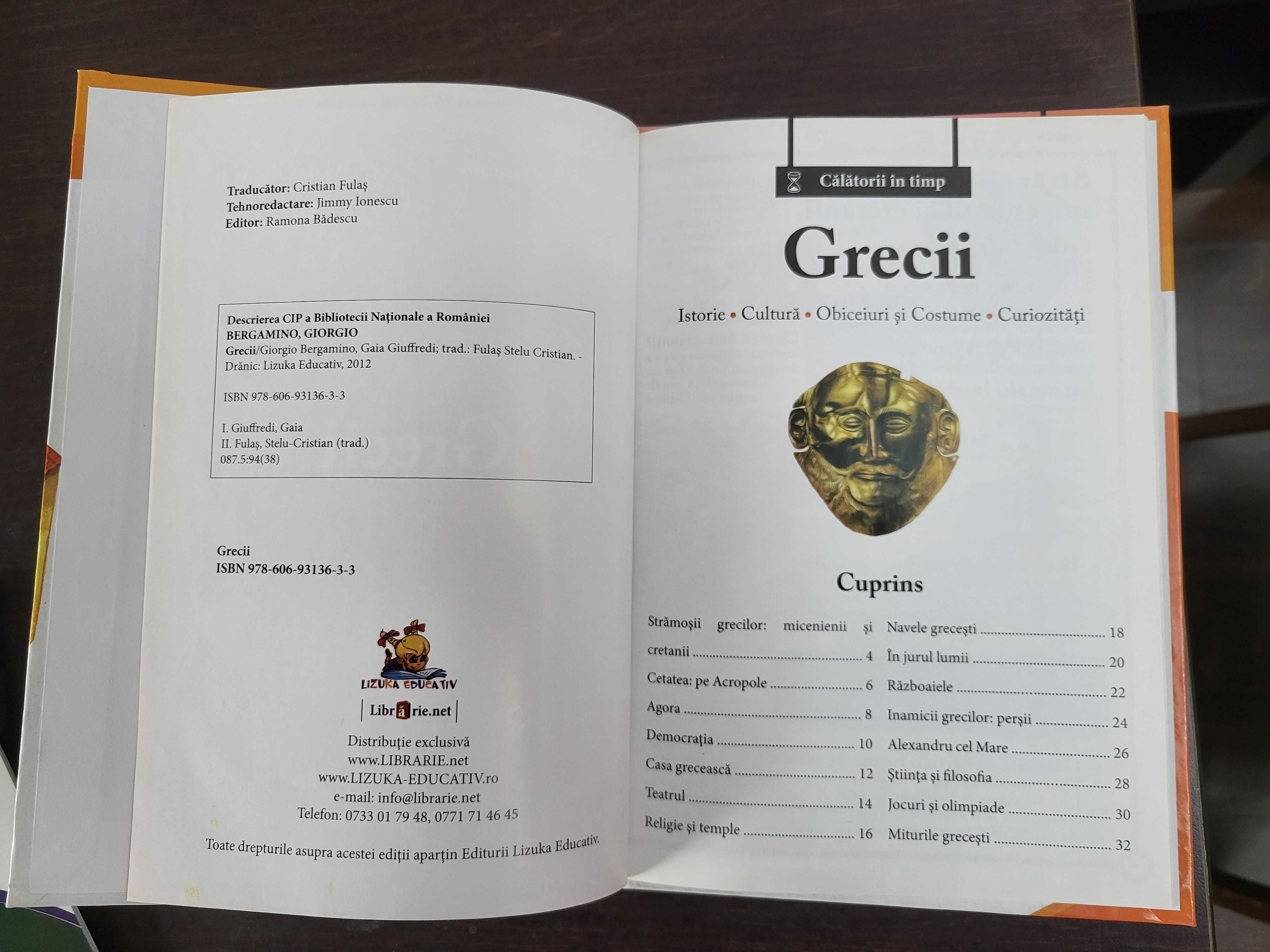 carte educativa GRECII mini enciclopedie