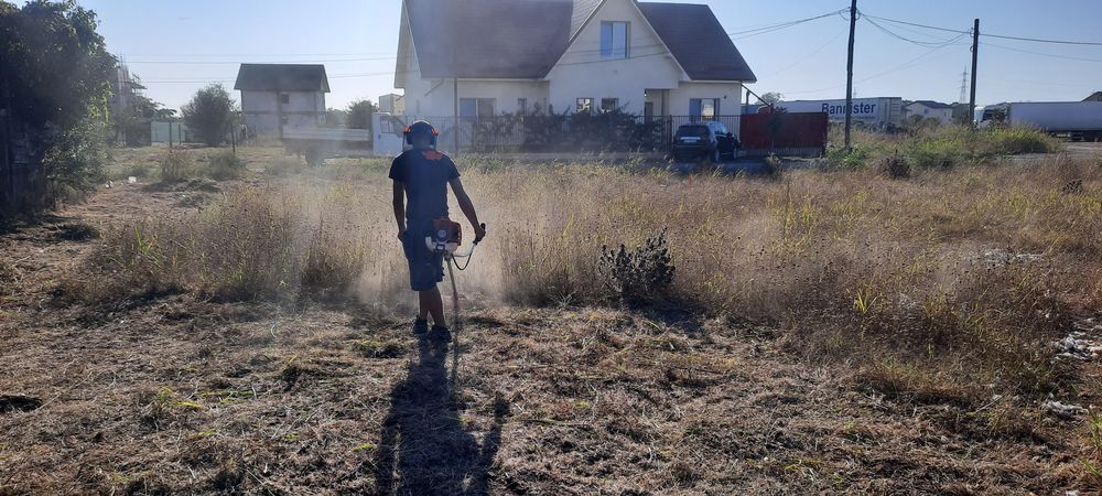 Curățare cosire defrisare terenuri iarba -arbusti-copaci-ambrozie
