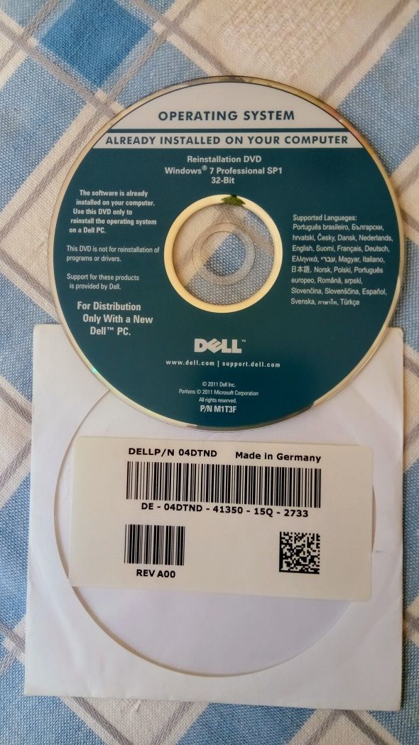 Инсталационно DVD за Windows 7 Professional