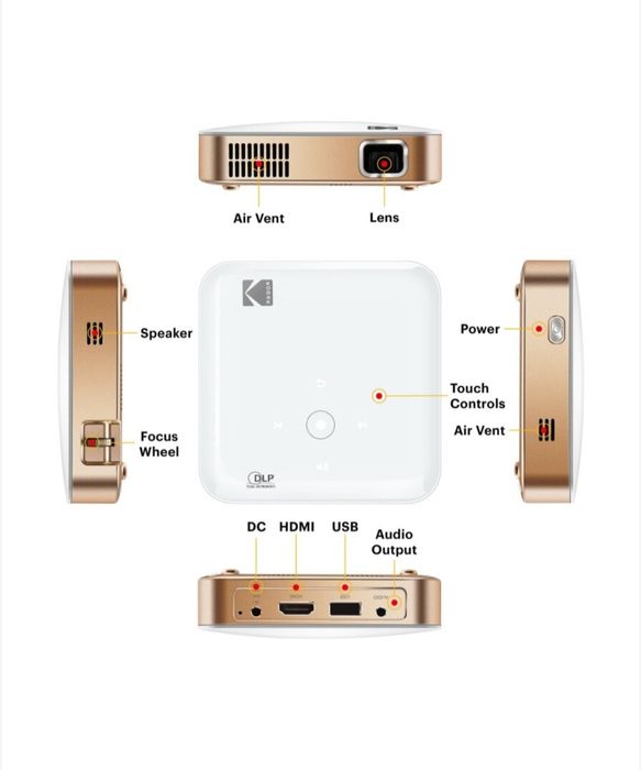 Videoproiector portabil Kodak Luma 350, nou