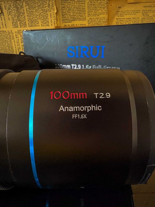 Sirui 100mm T2.9 1.6x Full-Frame Anamorphic Montura Sony