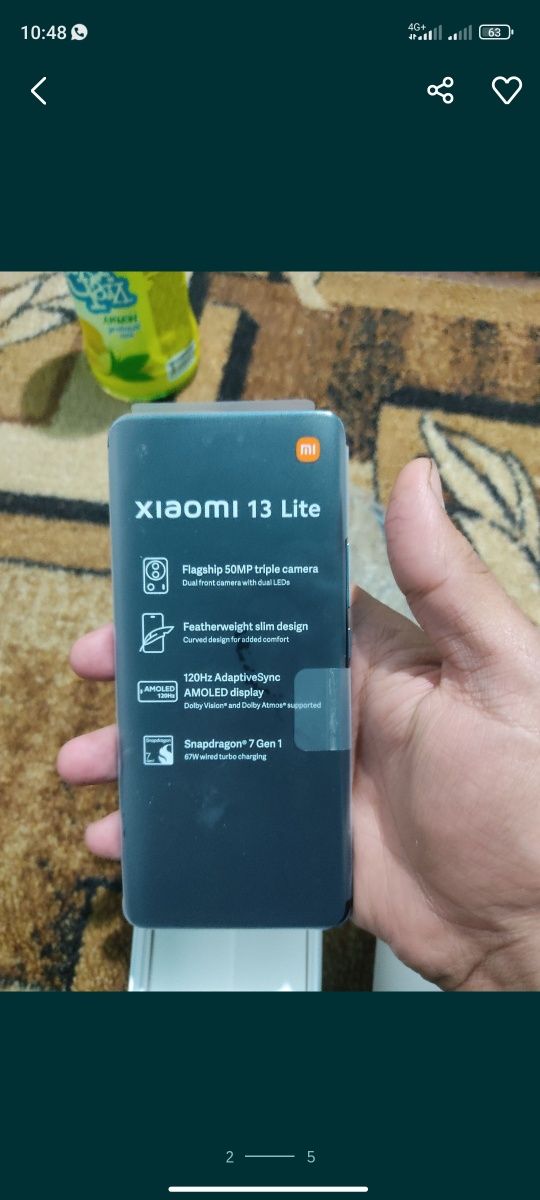 Xiaomi 13 lite 150000тг