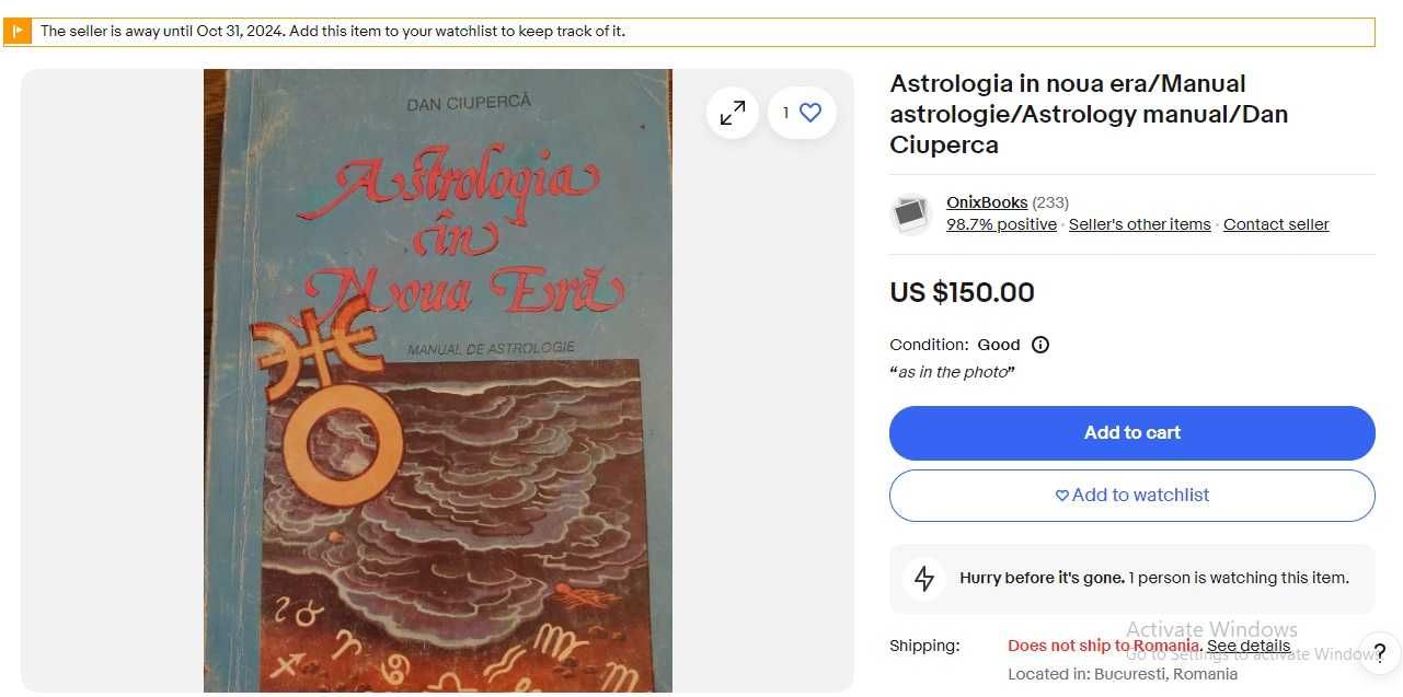 RARA Dan Ciuperca - Astrologia in Noua Era, manual complex astrologie